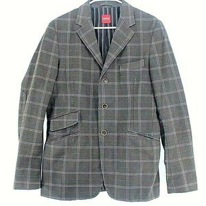 Vintage Crosby Hallen And Cobb Sport Coat Mens 48 Plaid 3 Button Suit Jacket